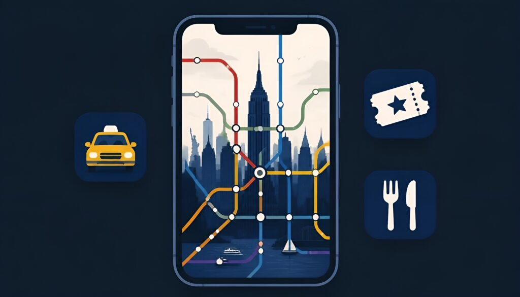 Best apps for NYC tourists 2026 - Citymapper, Uber, Resy, TodayTix guide