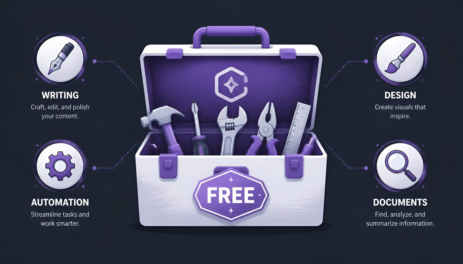 Best free AI tools for business 2026 - sorted by job, ChatGPT, Canva, Zapier, Claude