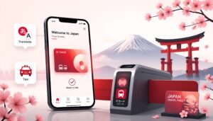 essential travel apps for Japan - Suica, Google Maps, Translate, GO Taxi