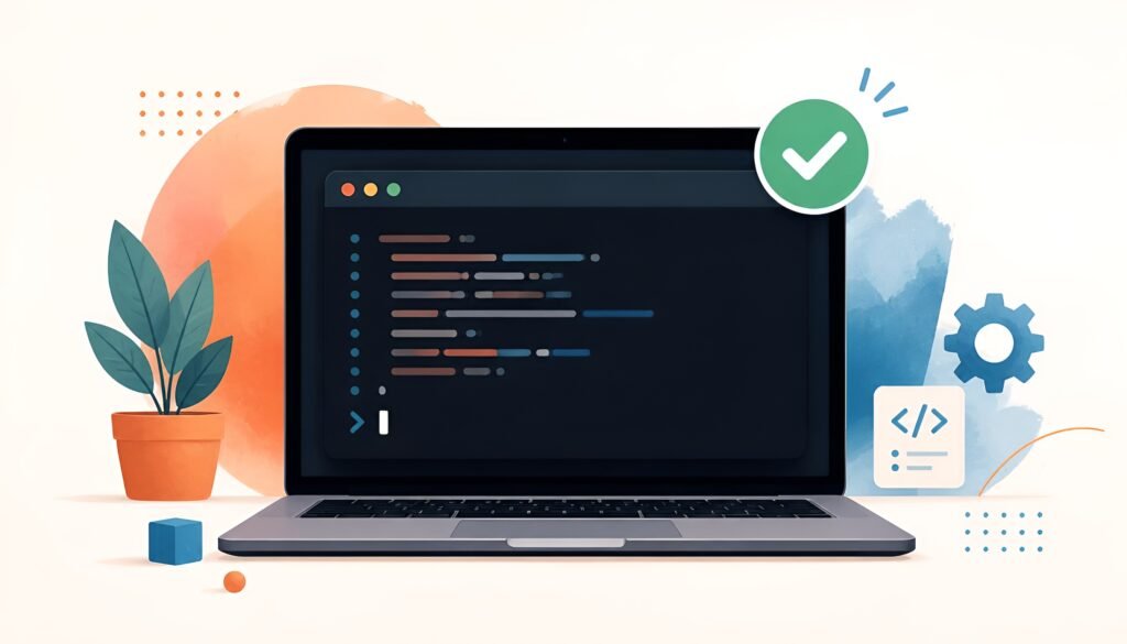 installing Claude Code on Windows terminal with successful setup checkmark